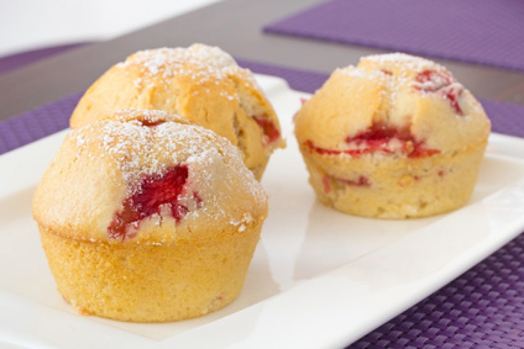 Erdbeer-Muffins - Rezept | Kochrezepte.at