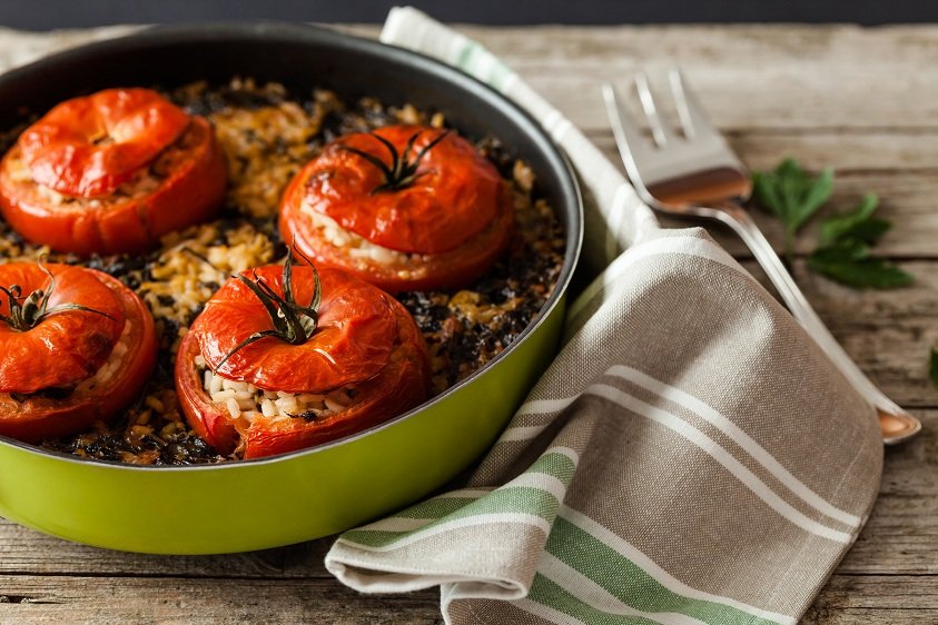 Tomaten mit Reis - Rezept | Kochrezepte.at